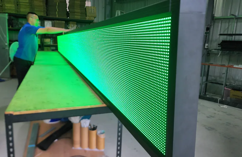LED 字幕機綠光 G測試|譽昇科技 USLED