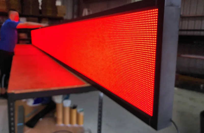 LED 字幕機紅光 R測試|譽昇科技 USLED